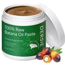 Dersie Batana Oil for Hair Growth, Dr Sebi Organic Raw Batana Oil from Honduras