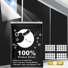 Portable Blackout Curtains 157" x 57" , 100 Blackout Material for Baby Nurs...