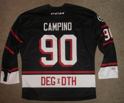 ORIGINAL Die Toten Hosen DÜSSELDORF Eishockey Trikot Campino 90 Tote DEG Jersey