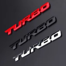 3d Turbo Zinc Alloy Car Sticker Badge Emblem Side Rear Auto Exterior Decal