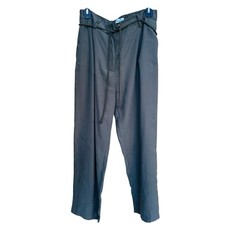 Mango Mng Trouser Pants Womens Size S Small Olive Grey Green