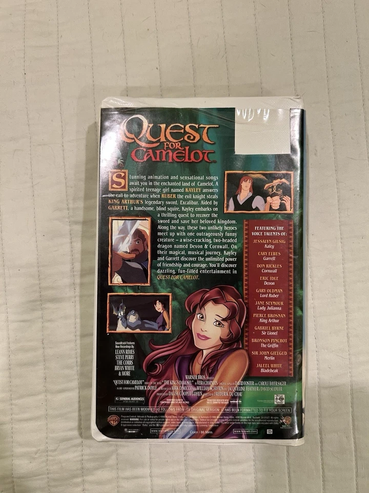 Warner Brothers Quest for Camelot VHS Tape - Image 4 of 4