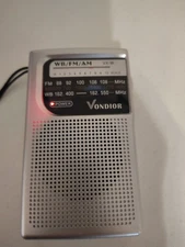 Vondior Radio  Model # VX -W Portable WB FM AM. Tested And Working 