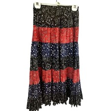 SKU 2046 Vintage Carefree Fashions Maxi Skirt Small Square Dance USA