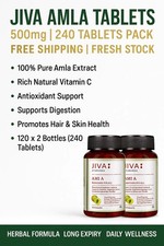 Jiva Amla Tablets 500mg 120 2  Ayurvedic Vitamin C  Antioxidant Support