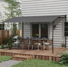3 X 4m Pergola Cover, UV-Resistant Canopy, Grey