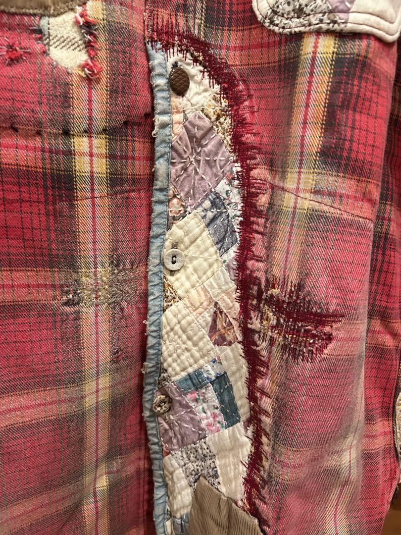 USED KAPITAL PATCHWORK CHECKED FLANNEL SHIRT VERY… - image 3