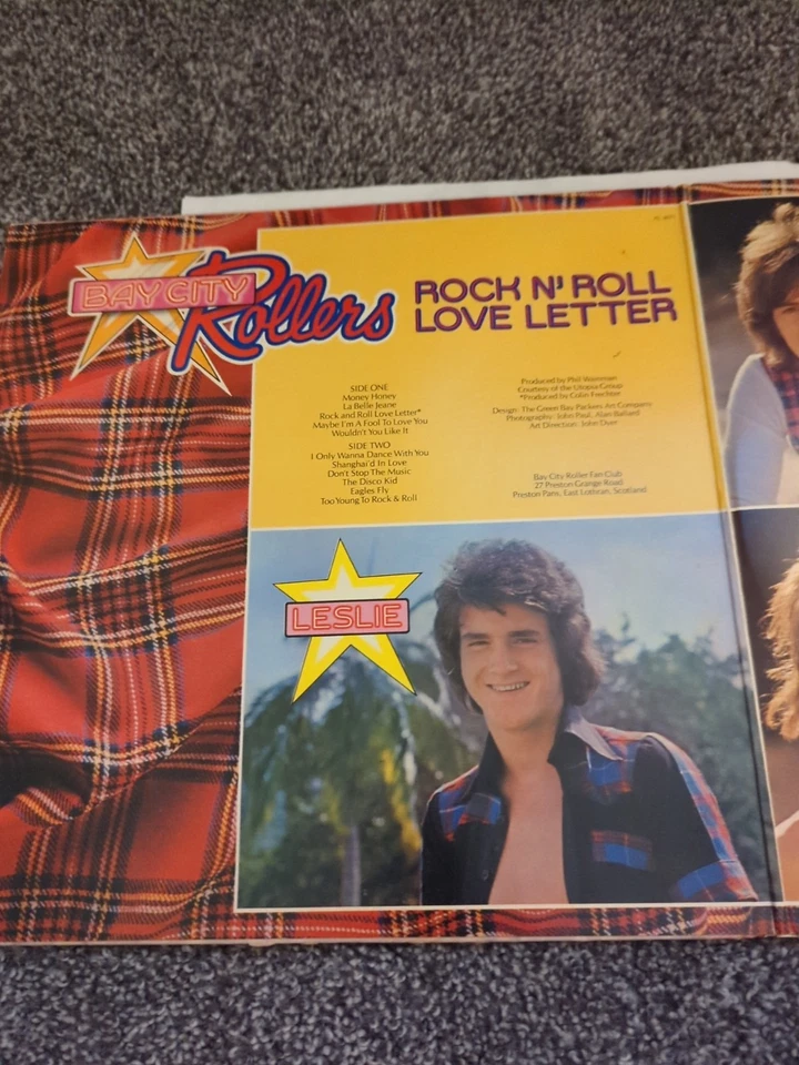 Bay City Rollers Rock N' Roll Love Letter Vinyl LP 1976 Arista Gatefold Foto 2 de 4