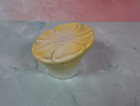 Vintage Ceramic Buttercup Yellow Daisy Shaped Flower Salt And Pepper Shakers — photo 5
