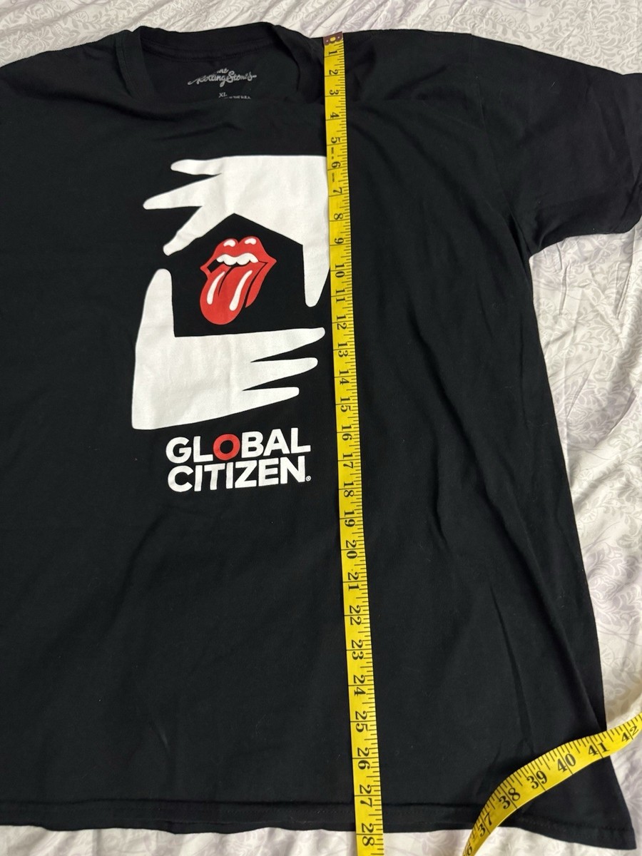 The Rolling Stones Global Citizen Concert Tour Black T Shirt Size XL Made In USA View 6