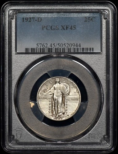 1927-D Standing Liberty Quarter 25c PCGS XF45