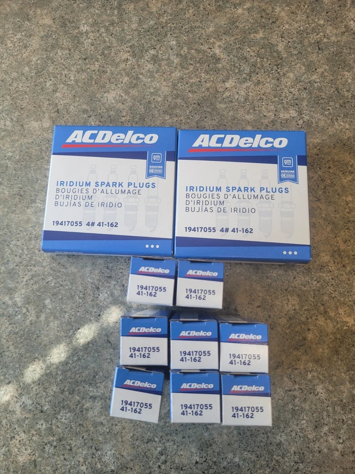 SET OF 8 NEW Spark Plug-Iridium ACDelco 41-162 FAST FREE SHIPPING 19417055 USA Foto 2 de 3