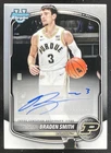 2025-26 Bowman Chrome Prospect Autograph #CPA-BM Braden Smith Auto