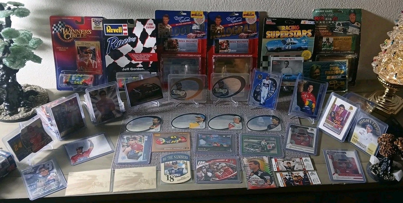 Dale Earnhardt SPX Gold, Dick Trickle Auto, J. GordenJ. Johnson  Race Cards Lot