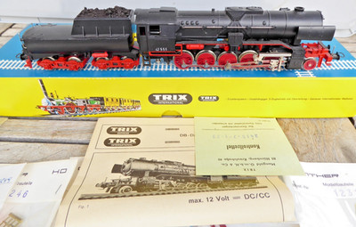 Trix 2415 H0 Steam Loco BR 42 555 DRG/DB Epoch 2/3 Good with Günther Parts