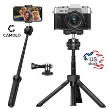 CAMOLO Mobile Phone Tripod Expandable Vlog Tripod Camera Tripod for iPhone