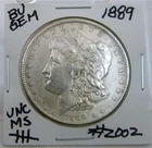 1889  MORGAN SILVER DOLLAR FROM ORIGINAL BANK BAG GEM BU US MINT #2002
