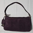 Dark Purple  Genuine Leather/Suede Hobo Shoulder Strap/Crossbody strap -NWT
