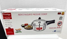 2L Aluminium Pressure Cooker w/Weight Valve/Gasket Release for single 1-2 people