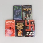 5pc Lot Vintage Horror Paperbacks from Hell Herbert Lieberman Kirby McCauley
