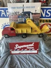 Tonka Dump Truck with Sand Loader Pressed Steel Vintage Red/yellow/Yellow