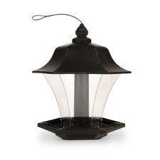 Pennington Black Resin Hopper Wild Bird Feeder, 4 lb. Capacity