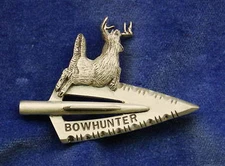 Empire Pewter Bowhunter Broadhead w/ Deer Archery Pin