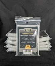 1000 Cardboard Gold Standard Sports Pokemon Magic Card Soft Sleeves