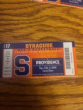 Providence @ Syracuse NCAA Men's Basketball Unused Ticket Stub 2/2/2010