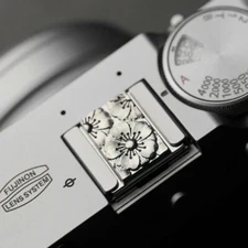 Flower Metal Camera Hot Shoe Cover Protect For Fuji Canon Sony Leica Nikon