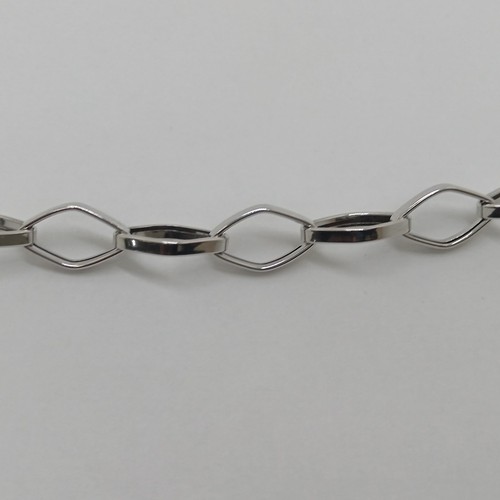 BRACCIALE DA DONNA A MAGLIA IN ORO BIANCO 18KT 750 5,4 GRAMMI (0366) - Foto 5 di 9