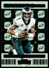 2022 Panini Contenders #WT-JHU Jalen Hurts Winning Ticket Emerald