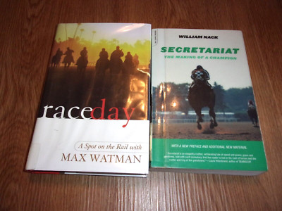 RACE DAY MAX WATMAN SECRETARIAT WILLIAM NACK HORSE RACING BOOK LOT