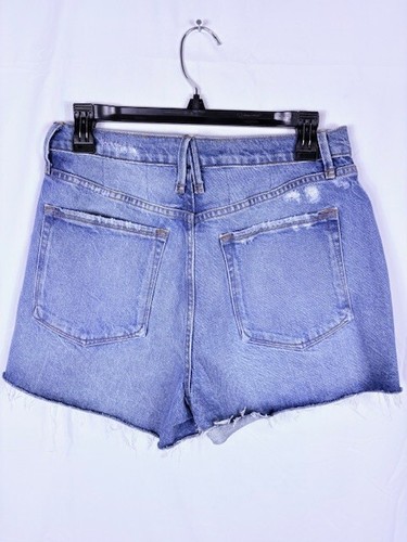 Good American Cut-Off Denim Jeans Shorts bombshell 6 28 blau Stretch - Bild 4 von 5