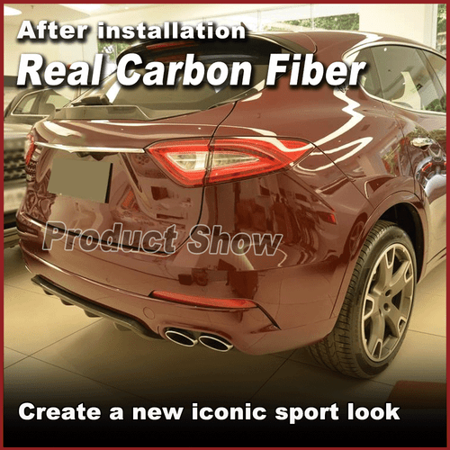 Carbon Mitte Spoiler Heckspoiler Abrisskante Lippe für Maserati Levante 2016-19 - Picture 3 of 11