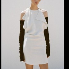 ZARA CIRC X ZARA DRAPED MINI DRESS - BRAND NEW WITH TAG - SIZE XS