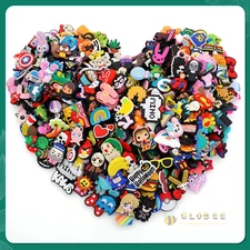 Lot of 100 PCS Random Different Clip Shoe Charms for Shoe Decoration Lovely Cool
