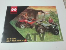 Prospectus Catalogue Brochure Quad Kawasaki ATV Gamme 1999