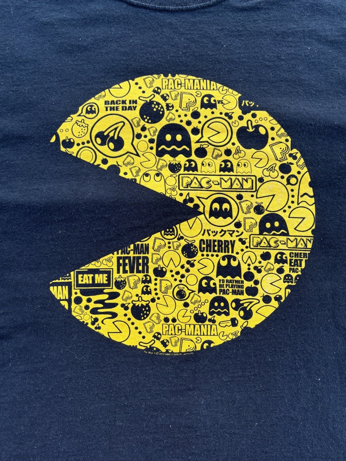Pac Man Shirt Large Graphic Vintage Gamer Arcade