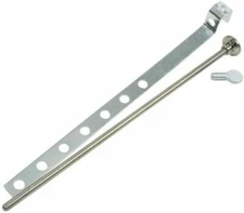 Universal Pop-Up Pull Rod Assembly 3/16" X 8" Satin Nickel Bathroom Sink Drain