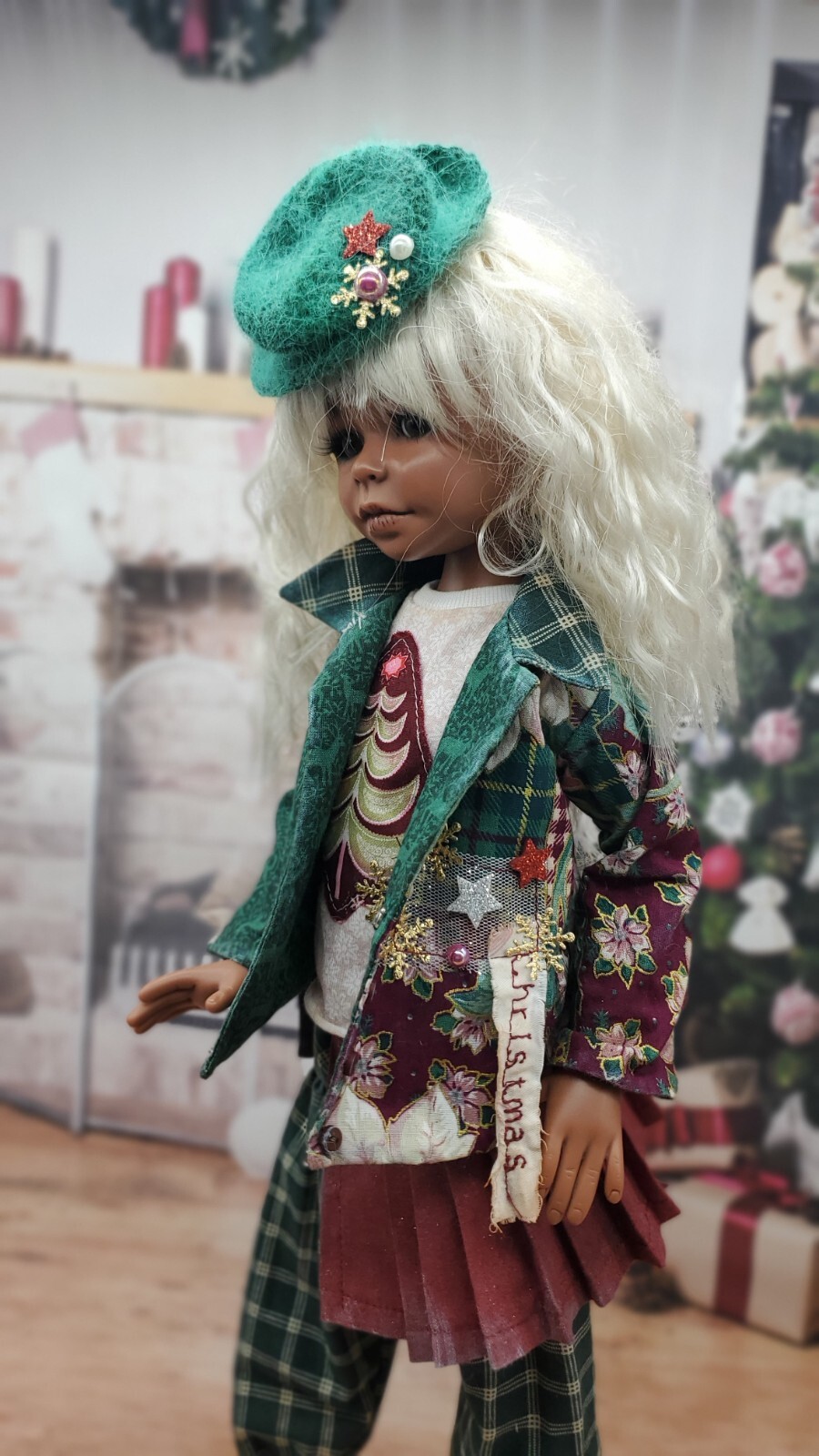 ALTRA Set completo natalizio per bambole bjd MSD Kaye Wiggs prati msd e altre bambole