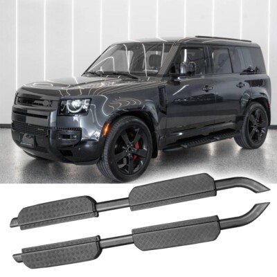 For Defender 110 2020-2025 Matte Black Running Board Side Step Nerve Bar
