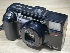 Minolta Mac-Tele Quartz Date QD Black Point & Shoot Film Camera JPN 4238