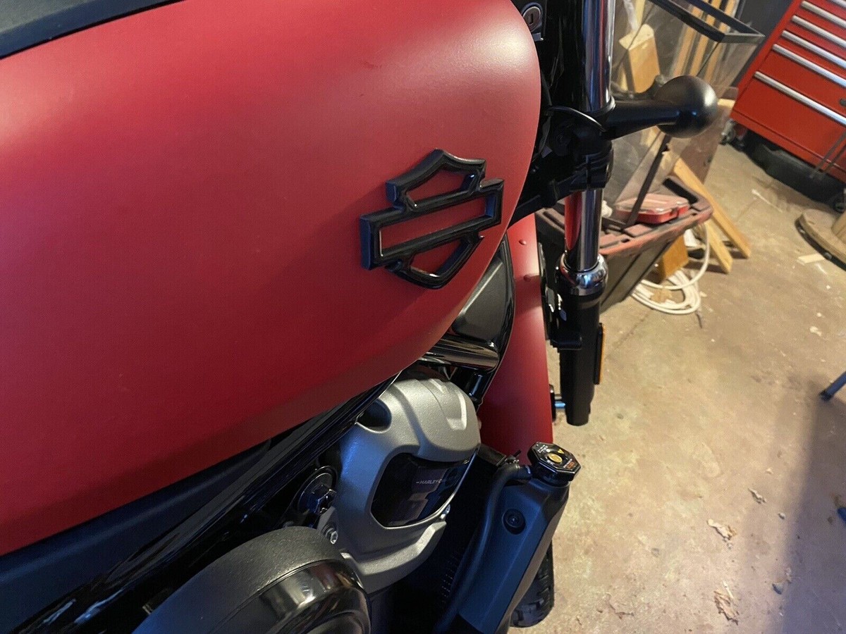 Gold Gas Tank Emblems 3.5 Inch Motorcycle Adhesive Badges