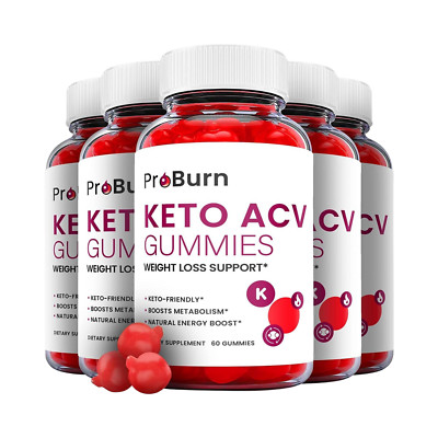 5-Pack ProBurn Keto Gummies - Pro Burn Keto ACV Gummies Weight Loss-300 Gummies