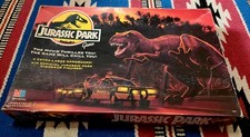 Vintage Jurassic Park Board Game 1992 Milton Bradley Dinosaurs 100 Complete