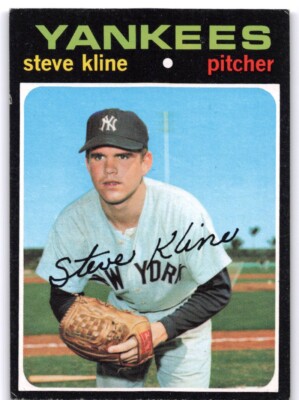1971 Topps Steve Kline Rookie New York Yankees #51