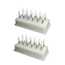 BesQual FL-2 White Abrasive Mounting Points 24 Pcs 106-104