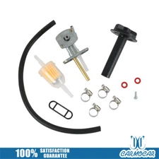 510231254 Fuel Valve Petcock & Lever Screw For Kawasaki 99-02 Prairie 400 KVF400