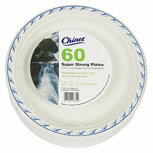 60 24cm Super Strong Disposable Paper Plates Wedding / Party